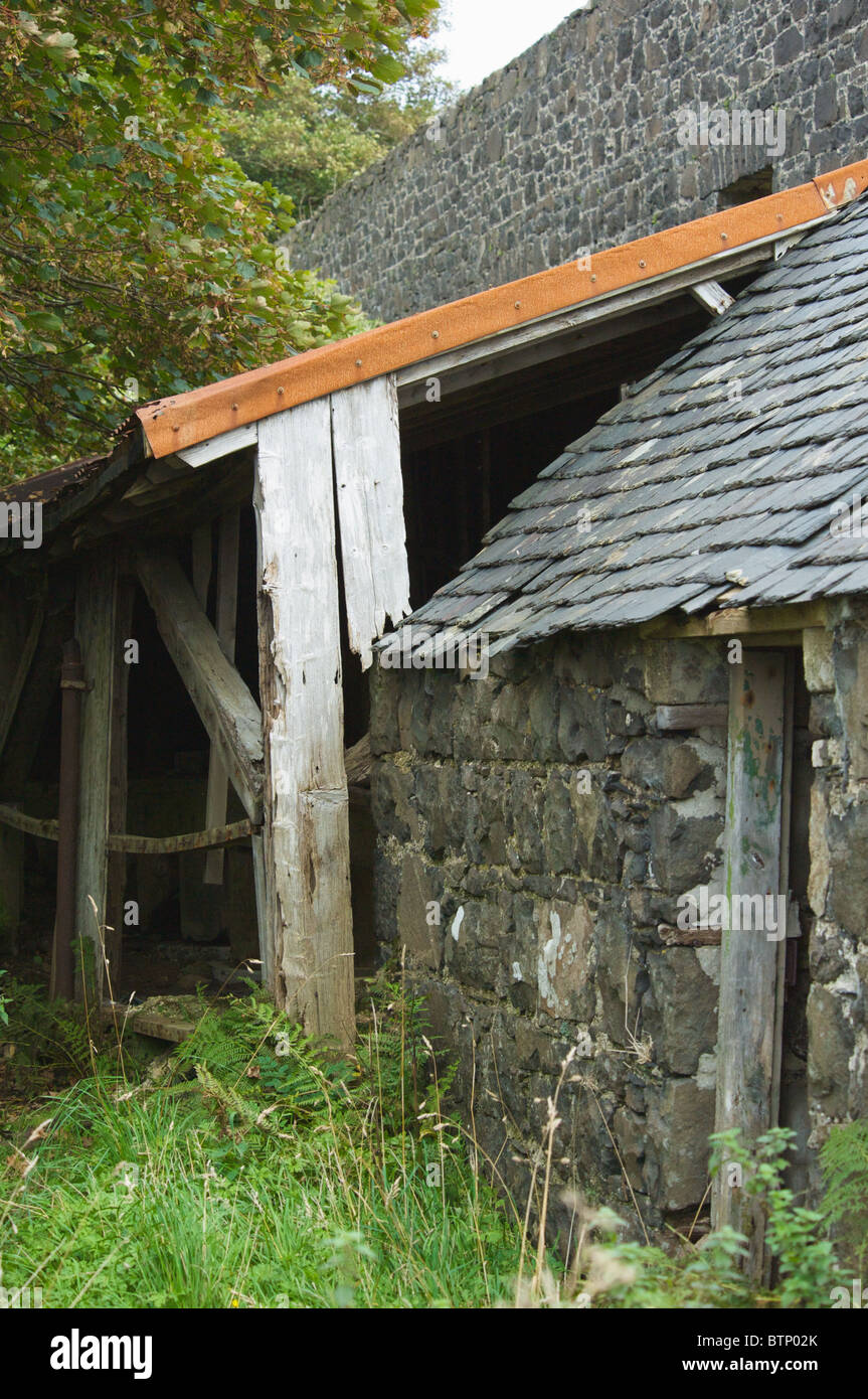 Teil des stillgelegten Sägewerk in Dunvegan, Isle Of Skye, Schottland. Stockfoto