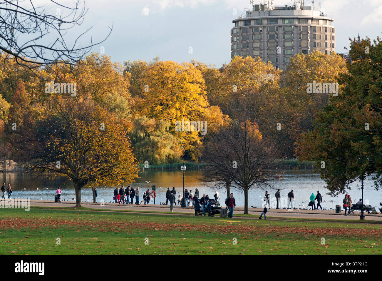 Hyde Park im Herbst - London Stockfoto