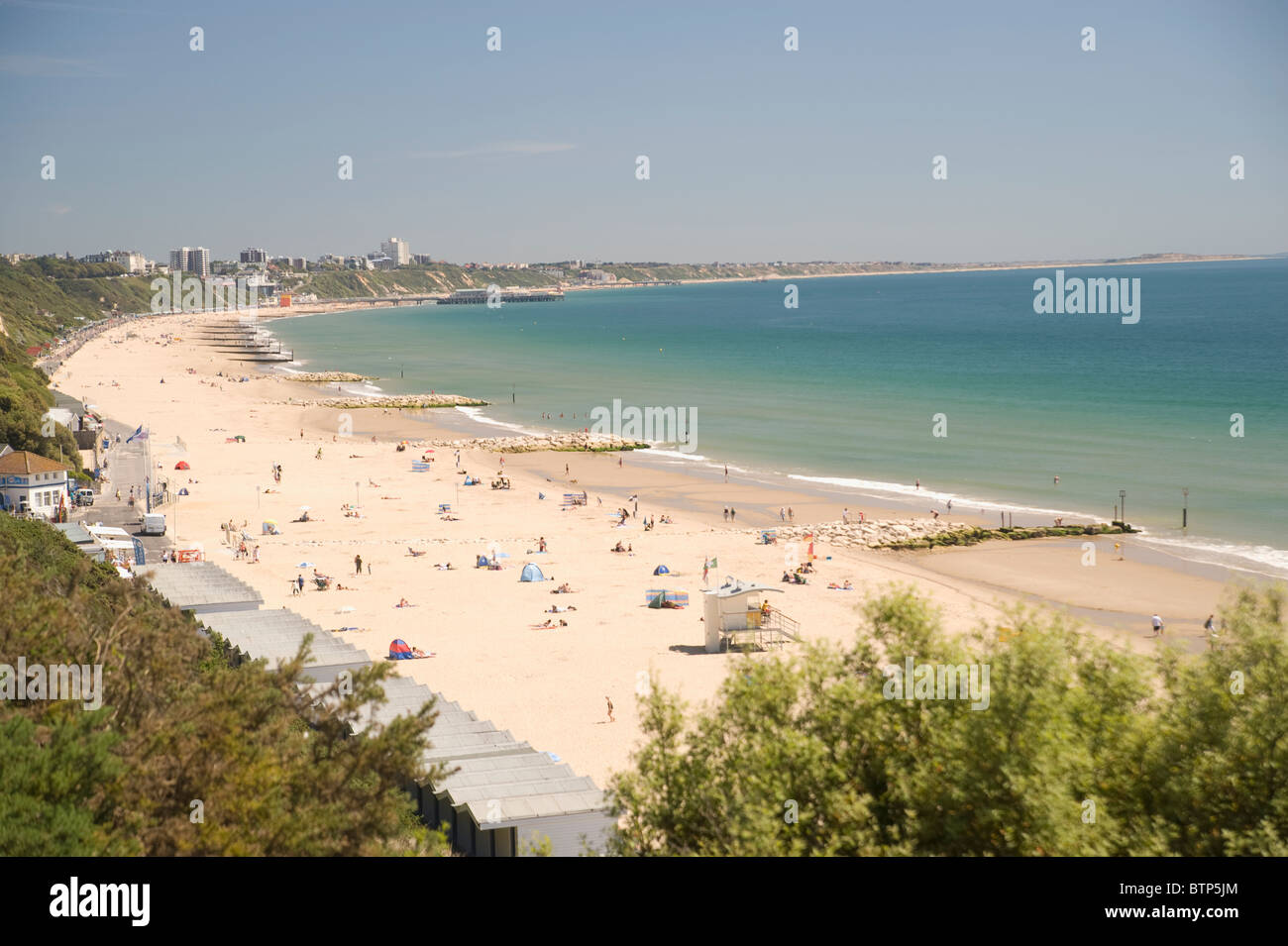 Strand von Bournemouth, Dorset, UK. Stockfoto