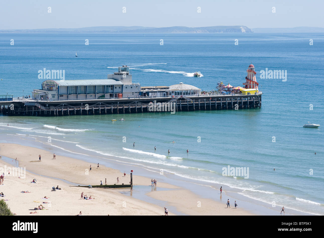 Bournemouth Beach, Pier, Dorset, UK. Stockfoto