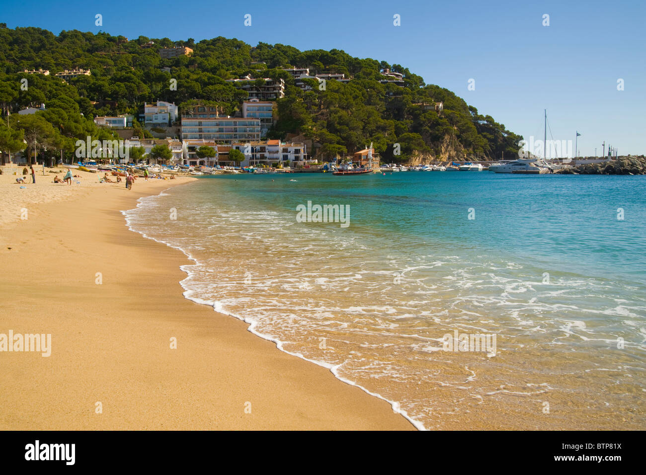 Calella de Palafrugell, Strand Costa Brava, Katalonien, Spanien Stockfoto