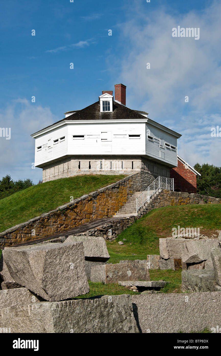 Fort McClary State Historic Site, Kittery Point, Maine, USA Stockfoto