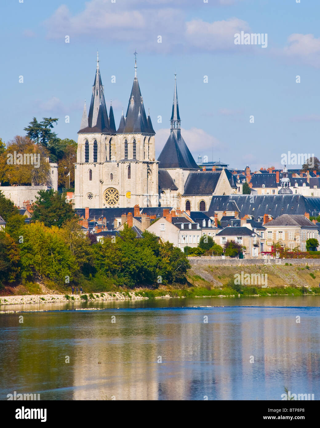 Fluss Loire, Blois, Touraine, Frankreich Stockfoto