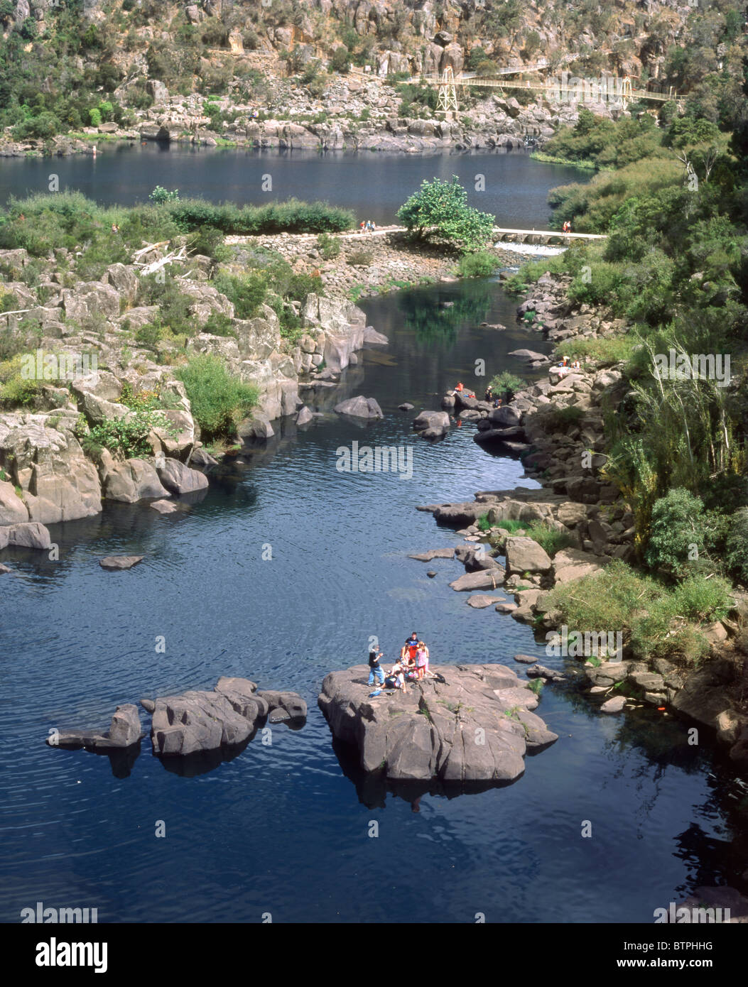 Australien-Tasmanien-Launceston-Cataract Gorge pools Stockfoto