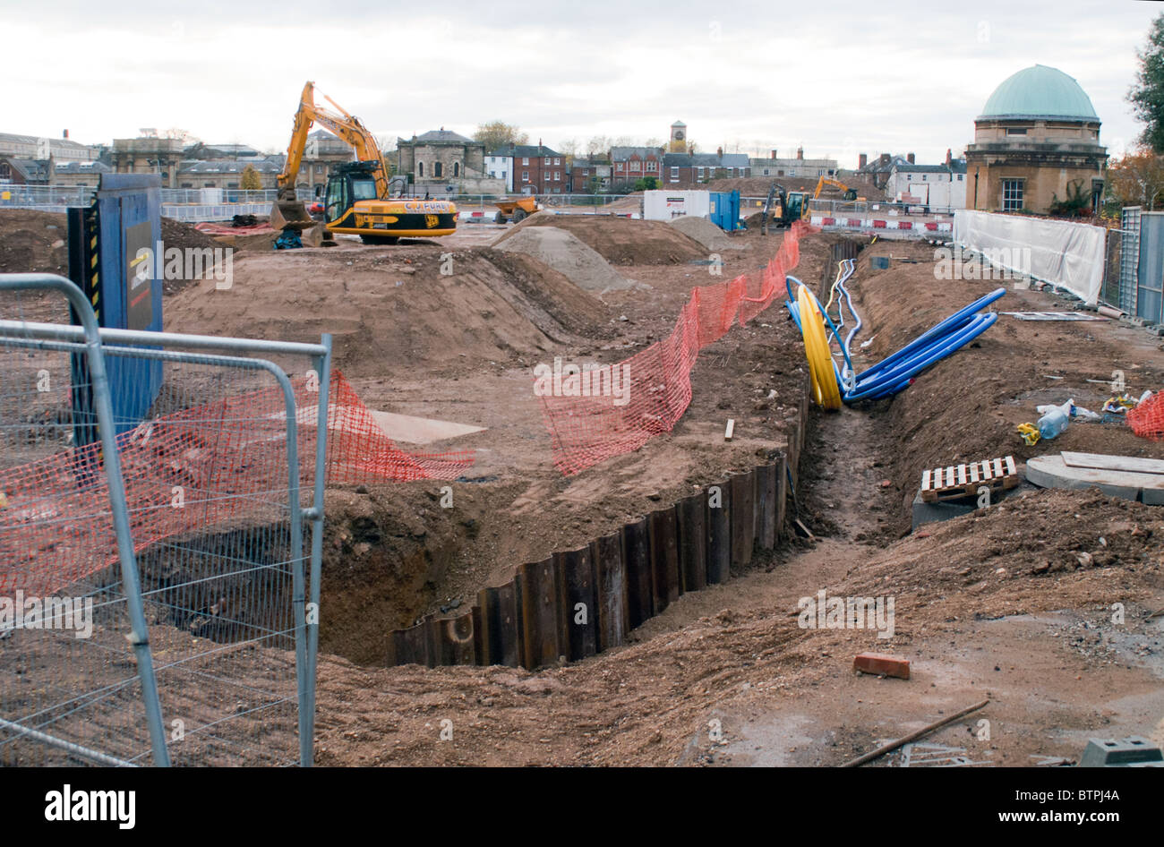 Der alte Radcliffe Krankenstation Land-Baustelle Stockfoto