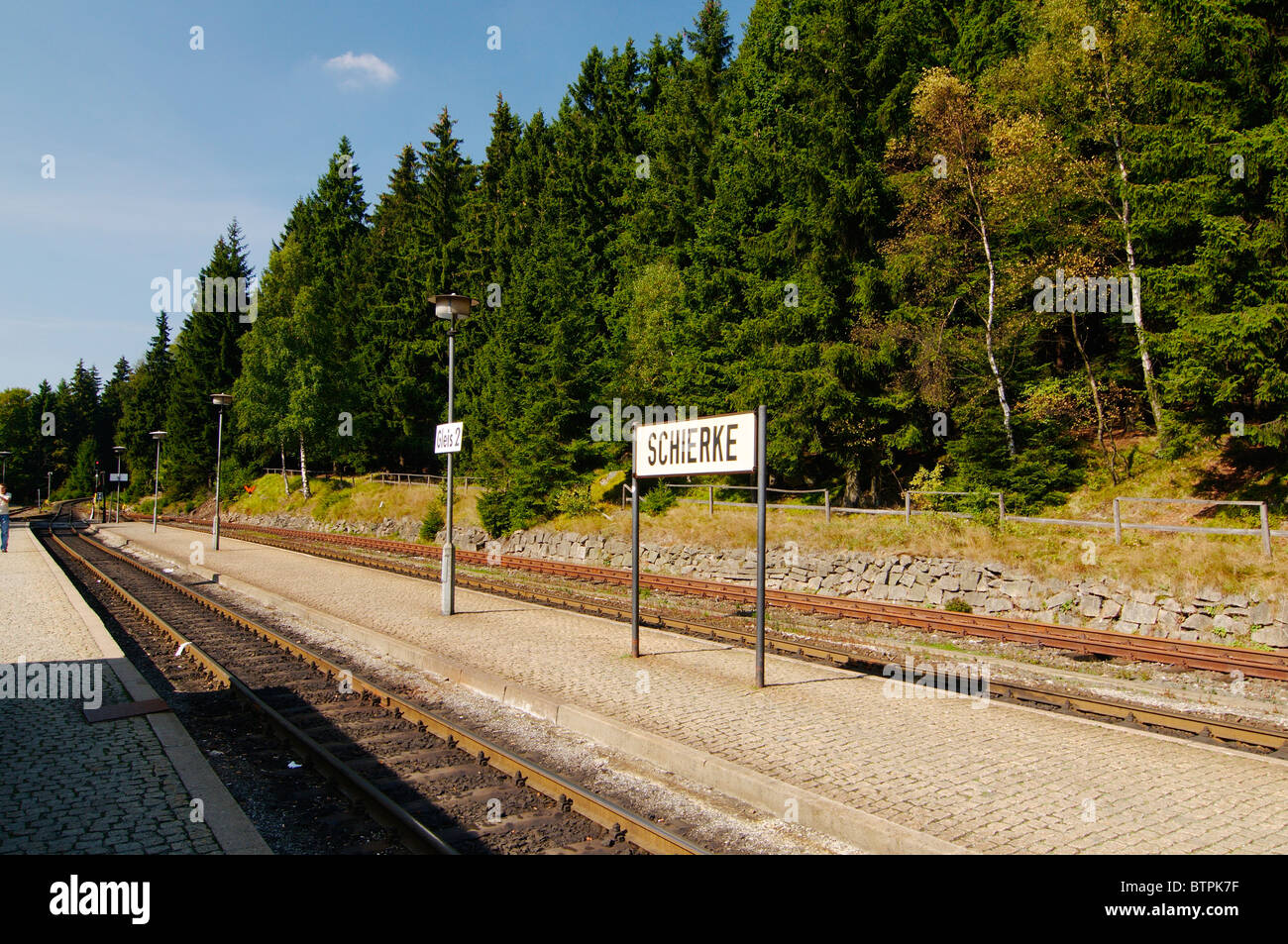 Deutschland, Harz Mountains, Schierke Bahnhof Stockfoto