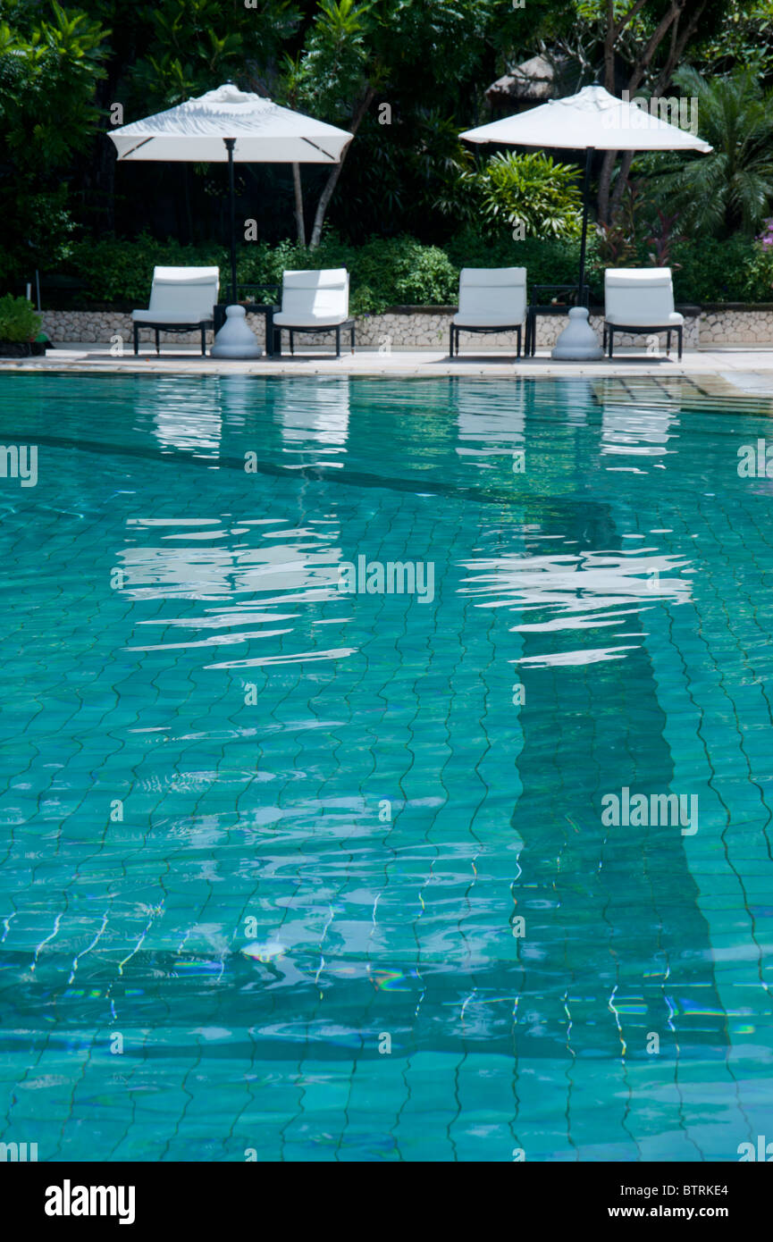 Schwimmbad im Hotel Melia Bali Nusa Dua Bali Indonesien Stockfoto