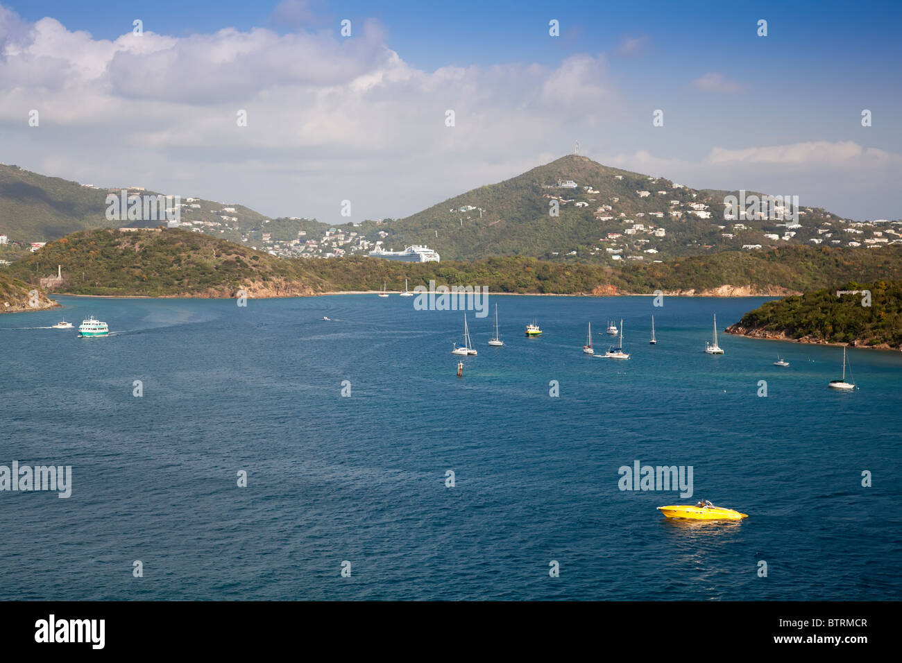 Hafen in St. Thomas-Jungferninseln in der Karibik Stockfoto