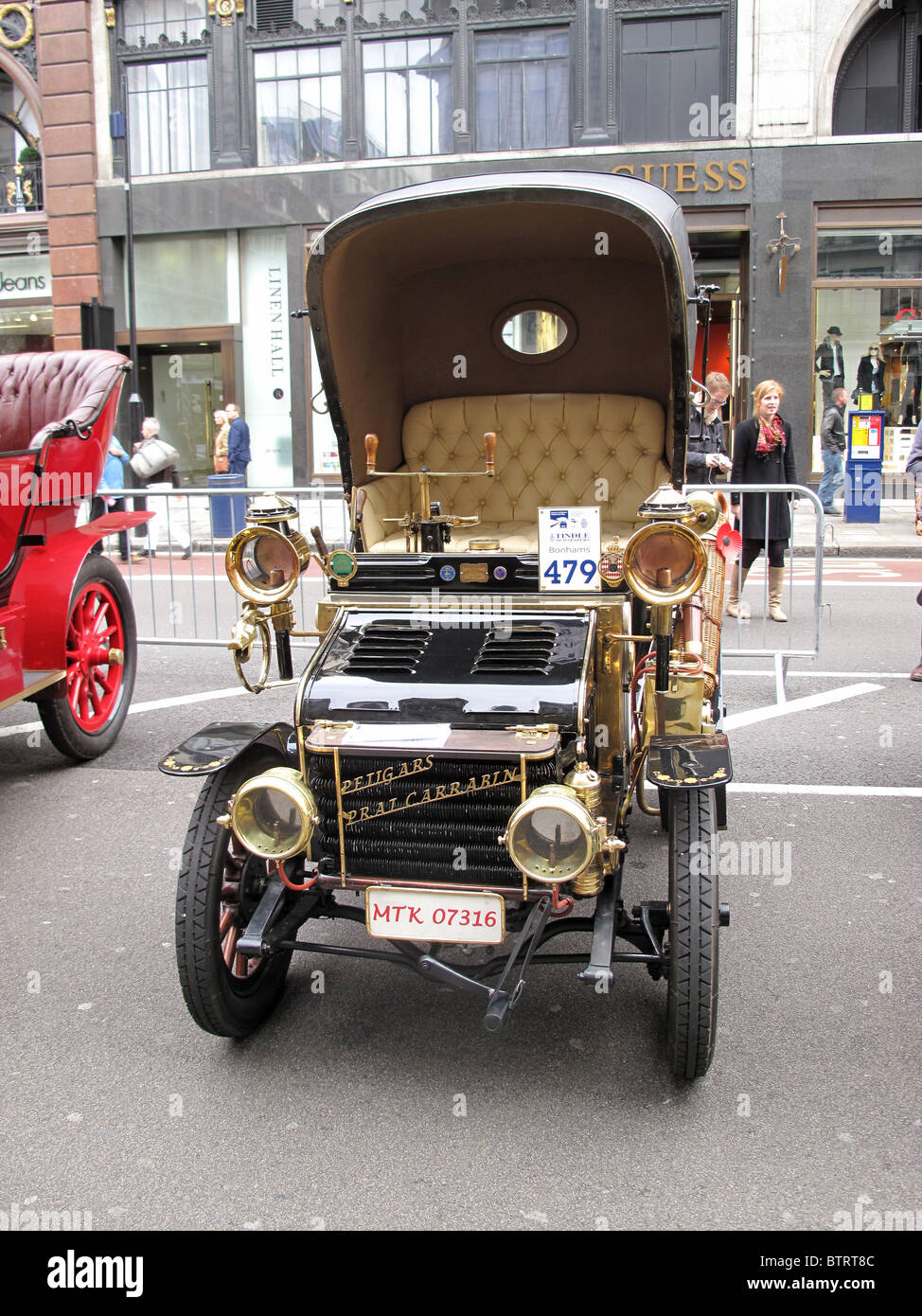 Von London nach Brighton Oldtimer-Rennen Regent Street in London Stockfoto
