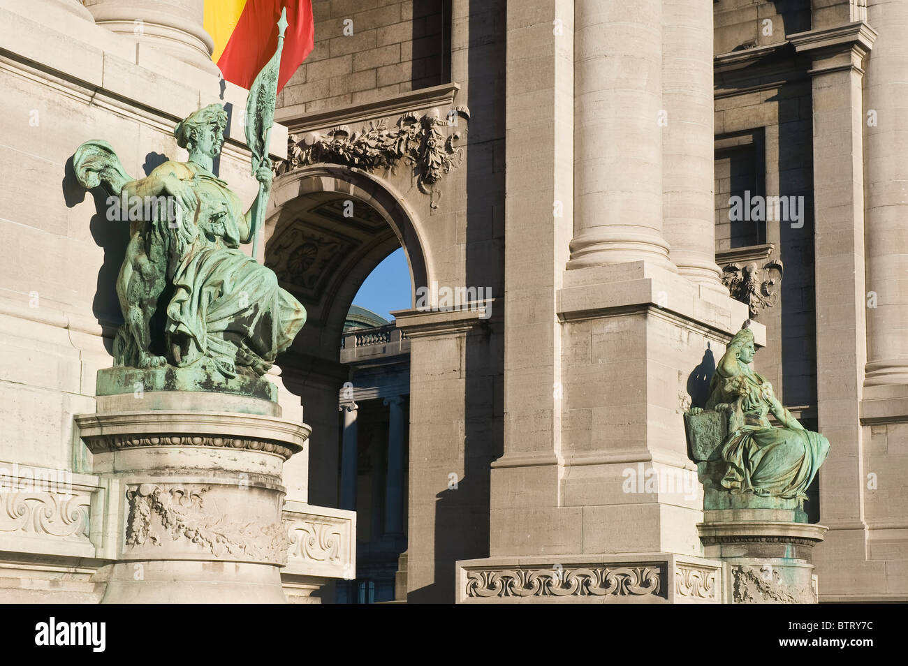 Cinquantenaire Arcade, Brüssel, Brabant, Belgien Stockfoto