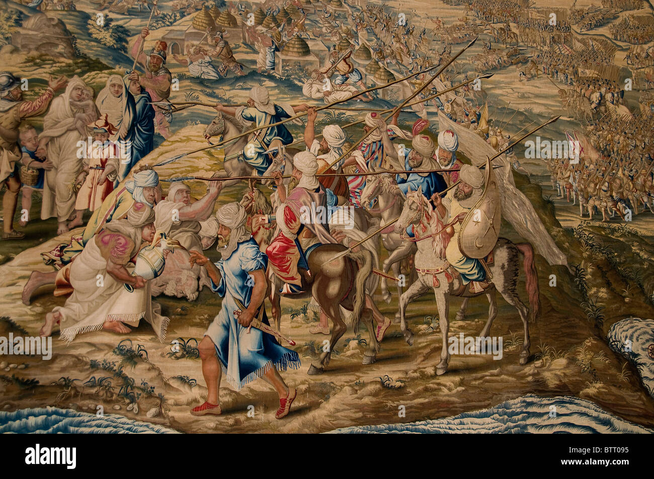 Maurische Festung Alcazar Sevilla Spanien Andalusien Königspalast. Stockfoto