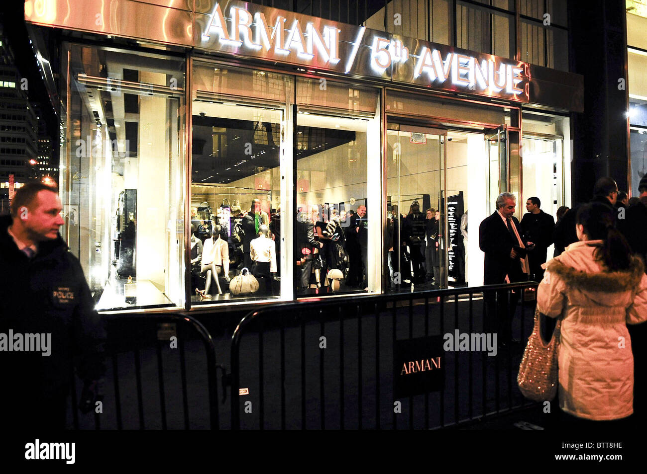 Giorgio Armani 5th Avenue Store Eröffnung Stockfoto