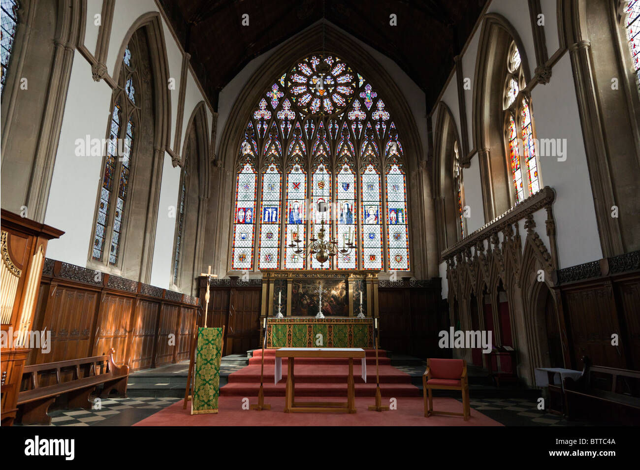 Innenraum der Kapelle, Merton College in Oxford 3 Stockfoto