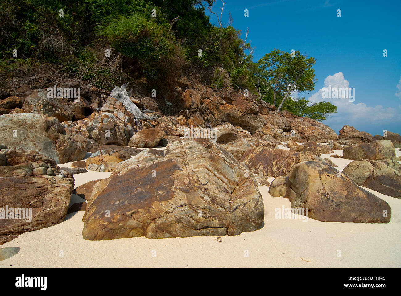 Bamboo Beach, Andaman Küste, Thailand Stockfoto