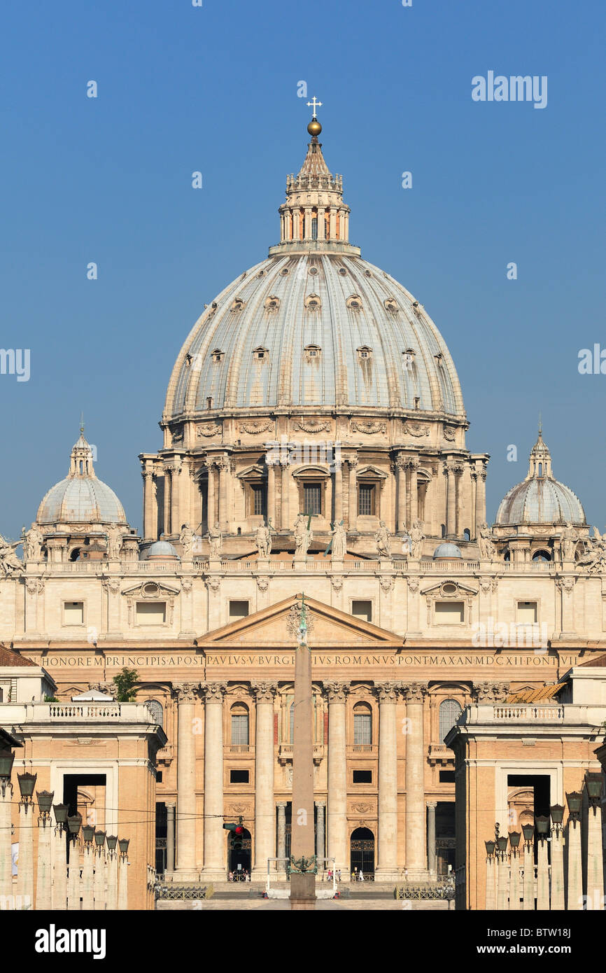 Rom. Italien. Str. Peters Basilica / Basilika San Pietro, Vatican Stadt. Stockfoto