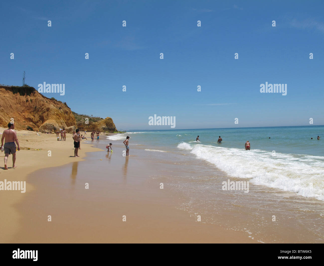 Algarve Strand, Club Med, Olhos Stockfoto
