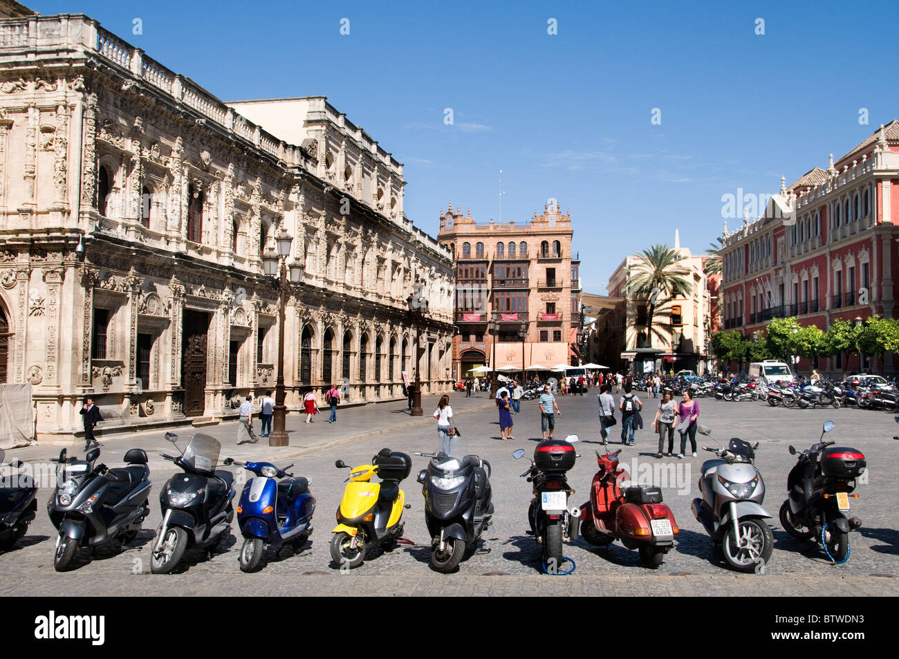 Sevilla Spanien Dona Maria Coronel Old City Centre Stockfoto