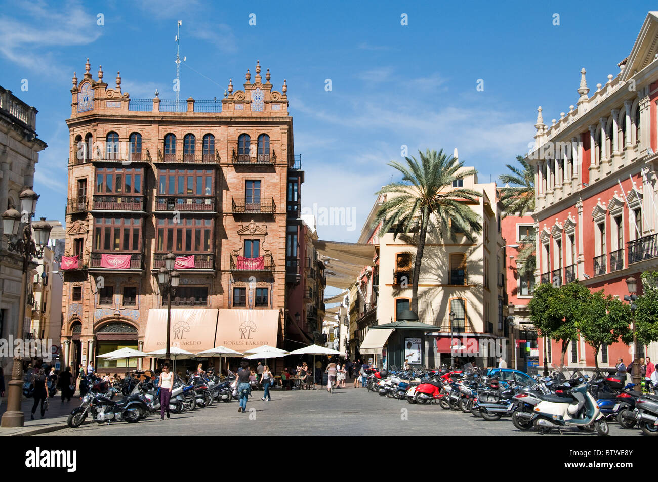 Sevilla Spanien Dona Maria Coronel Altstadt Stockfoto ...