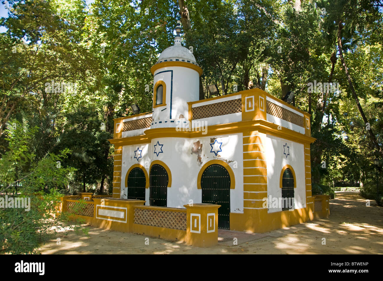 Ehemalige Synagoge Spanien Andalusien Restaurant Santa Cruz Stockfoto