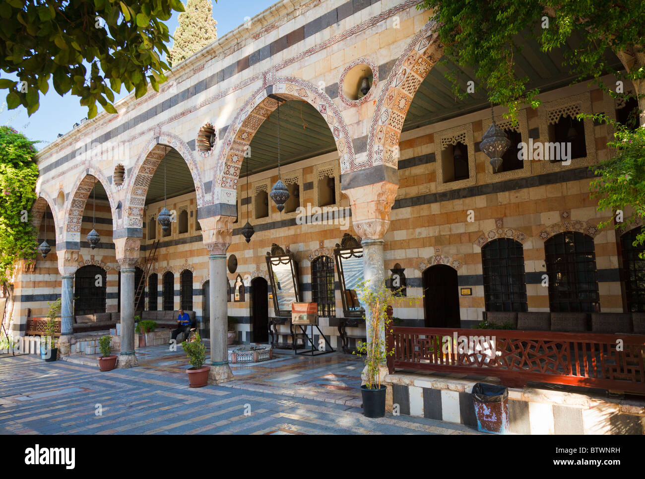 Azam Palast, Damaskus, Syrien Stockfoto
