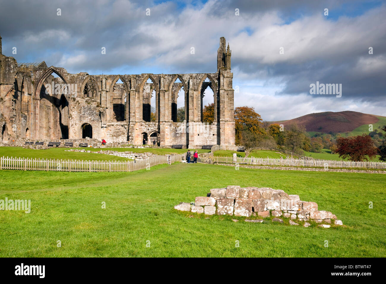 Bolton Abbey; Yorkshire Stockfoto