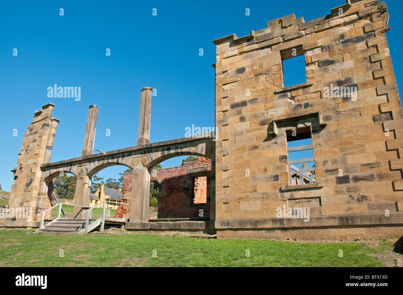 Ruinen des Krankenhauses, Port Arthur Historic Site, Tasmanien, Australien Stockfoto Ruinen des Krankenhauses, Port Arthur Historic Site, Tasmanien, Australien Stockfoto