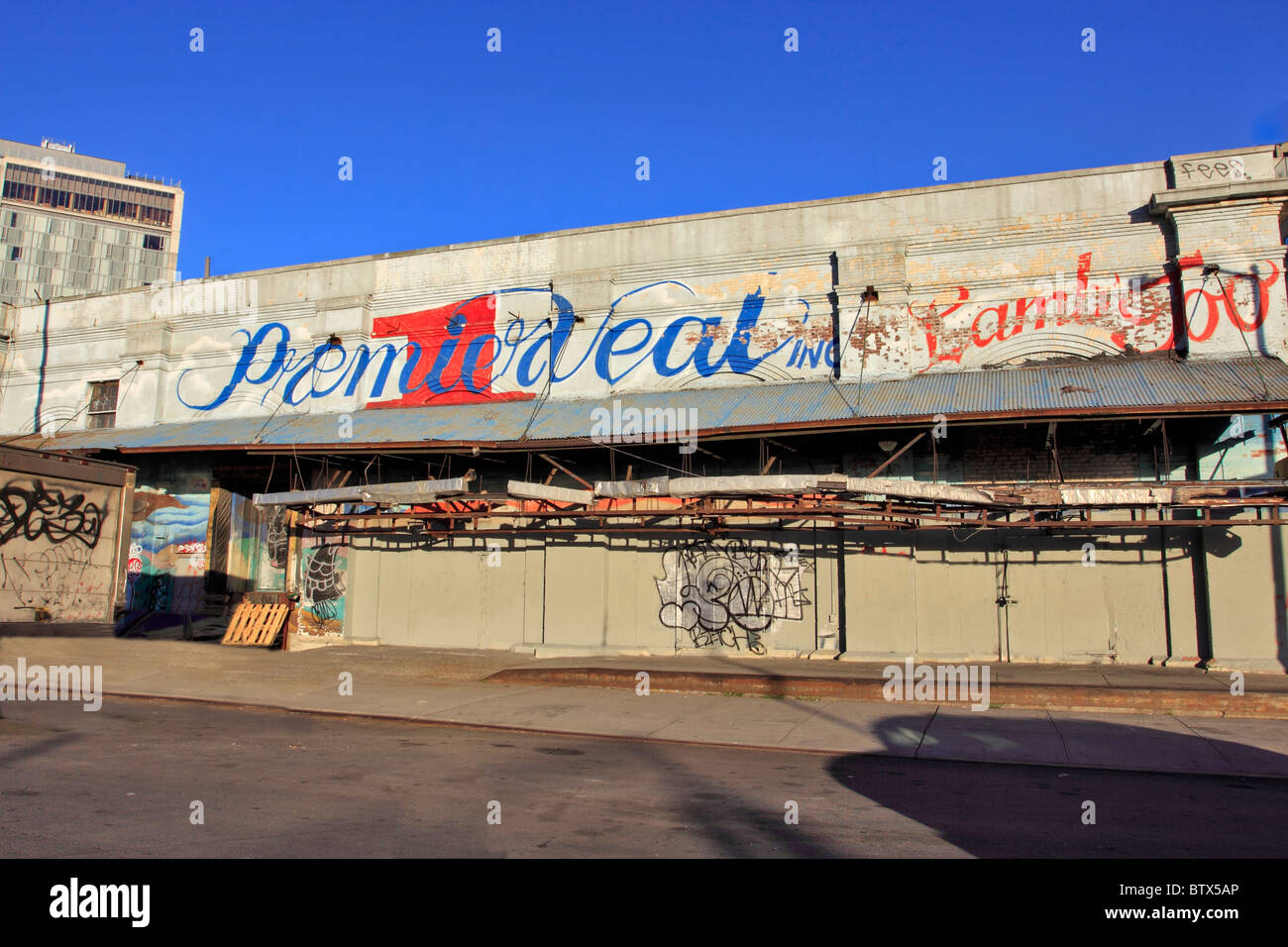 Das Gansevoort Fleisch Verpackung Markt Gebäude in den Meatpacking District von Manhattan New York Unterstadt Stockfoto