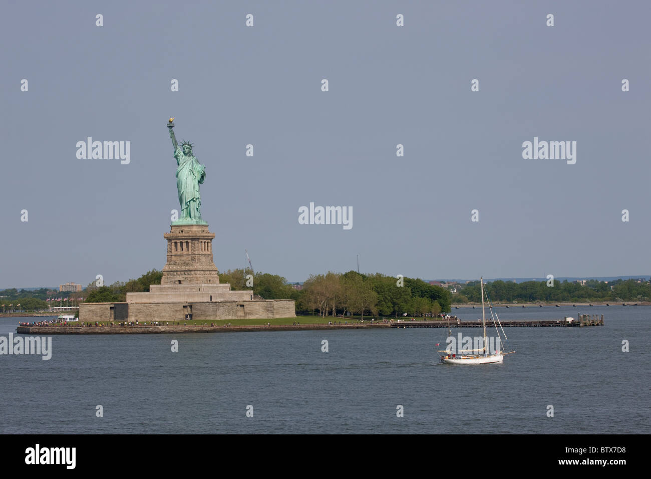 Statue of Liberty von Staten Island Fähre Stockfoto