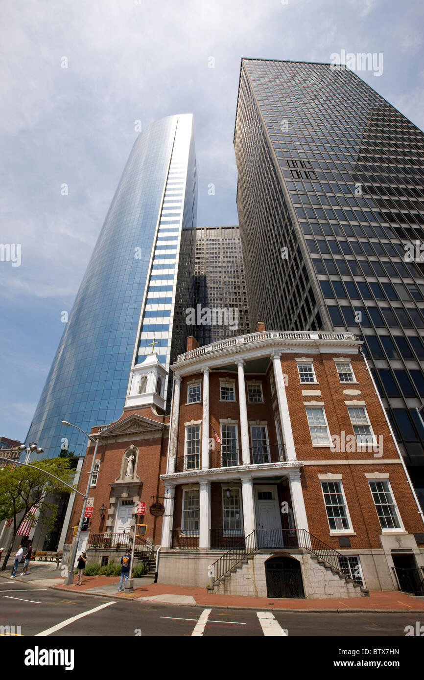 Pfarrhaus der Schrein von Elizabeth Ann Seton neben Battery Park Stockfoto