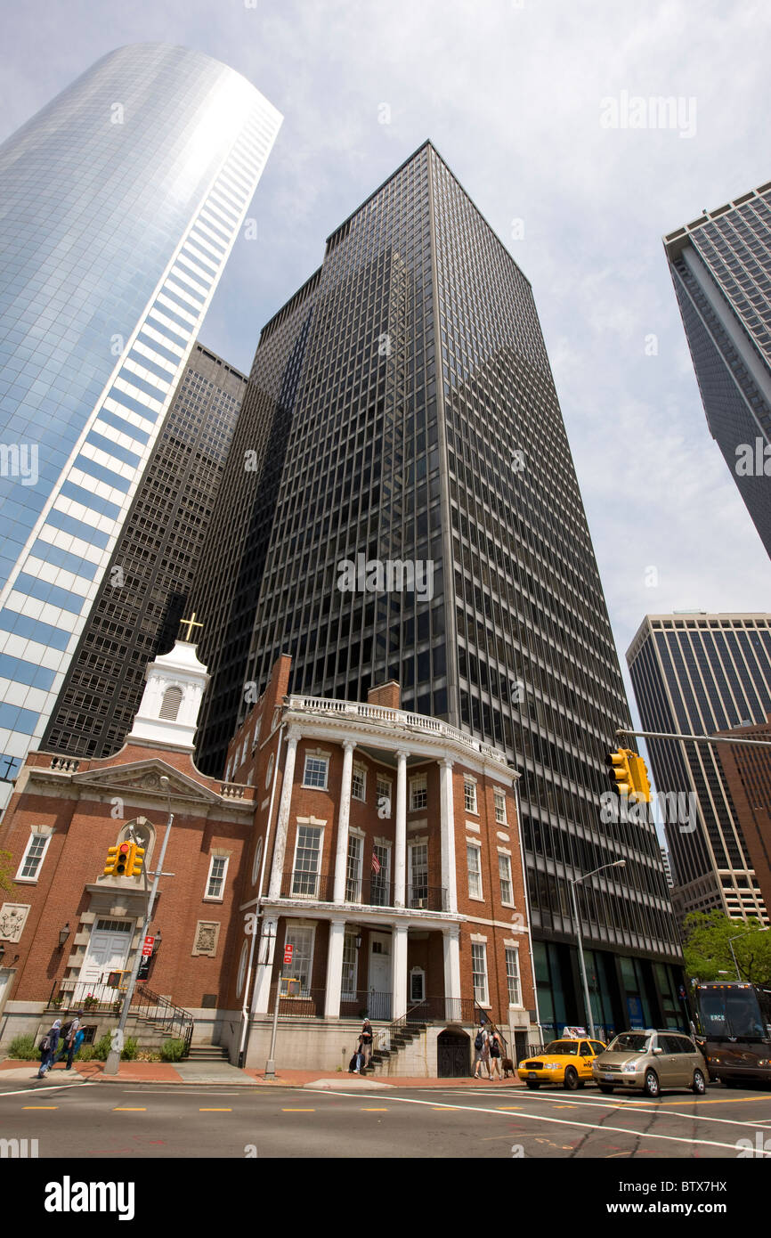 Pfarrhaus der Schrein von Elizabeth Ann Seton neben Battery Park Stockfoto