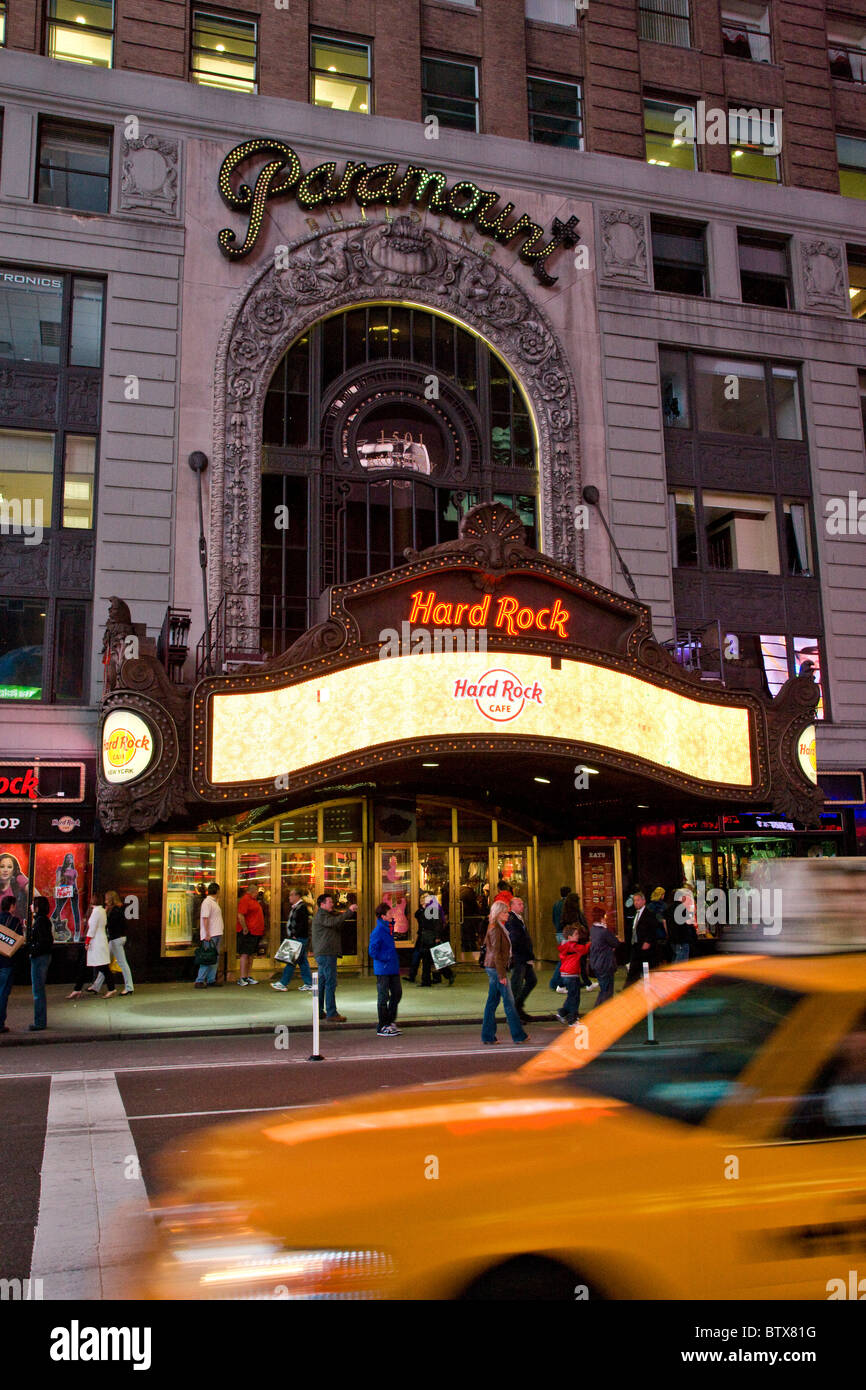 Paramount Theater am Times Square Stockfoto