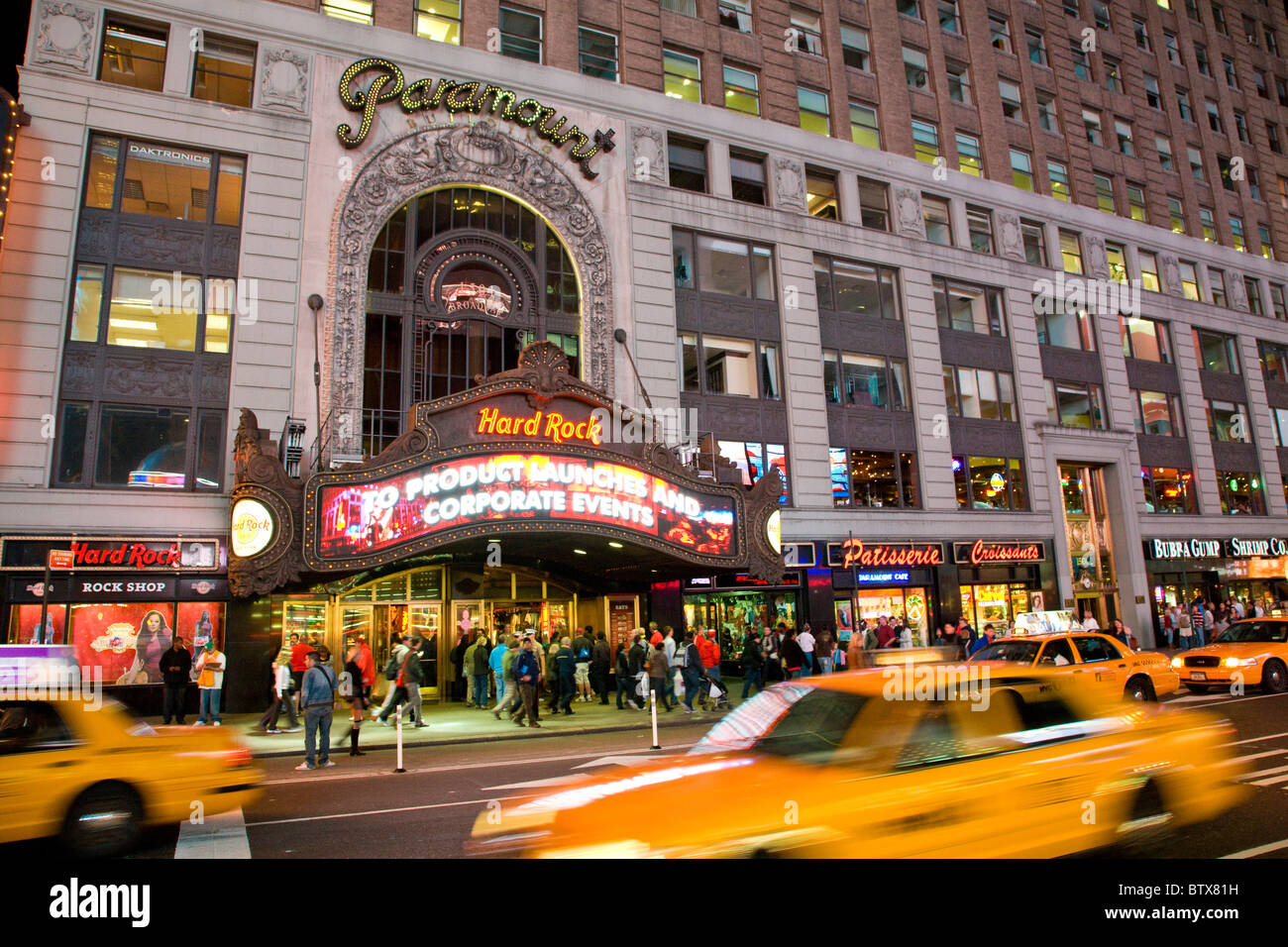 Paramount Theater am Times Square Stockfoto