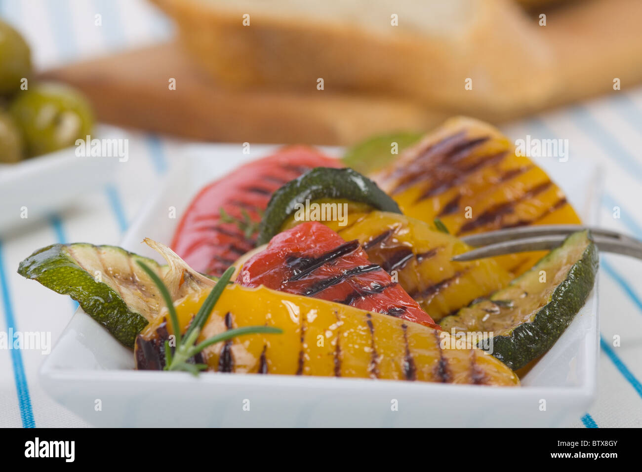 Gegrillte paprika Stockfoto