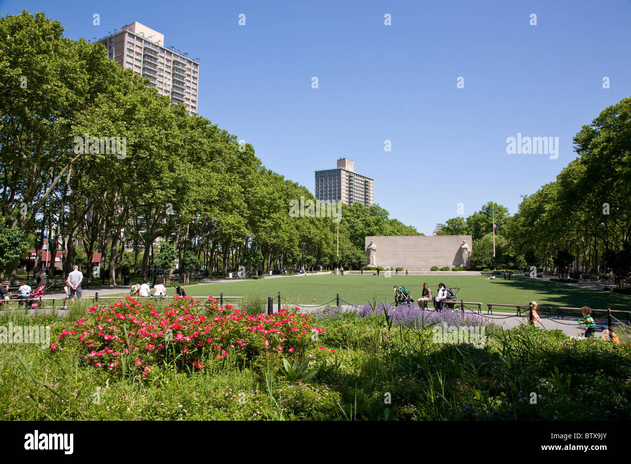 Cadman Plaza Park in Brooklyn Brooklyn War Memorial Stockfoto