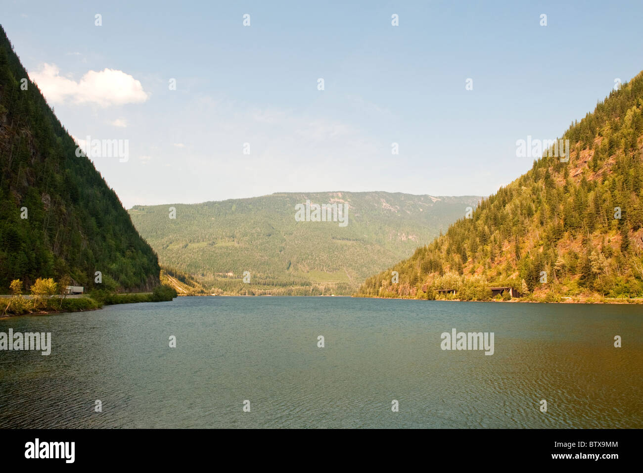 Drei Valley Lake, drei Tal Lücke, British Columbia, Kanada Stockfoto