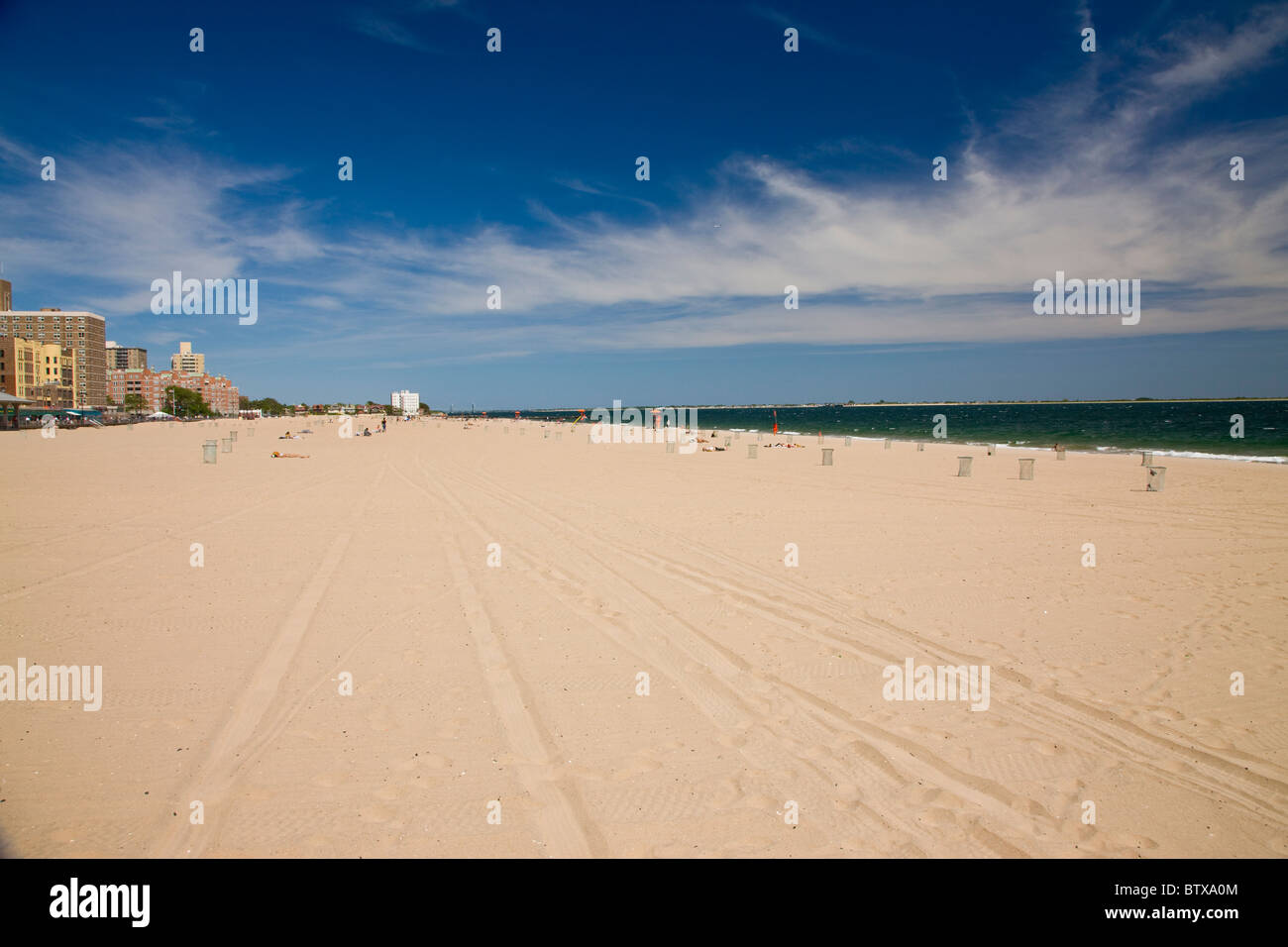 Brighton Beach in Brooklyn Stockfoto