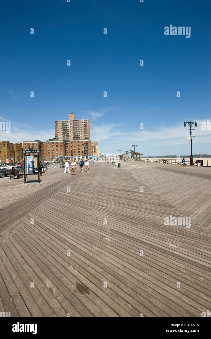 Brighton Beach in Brooklyn Stockfoto