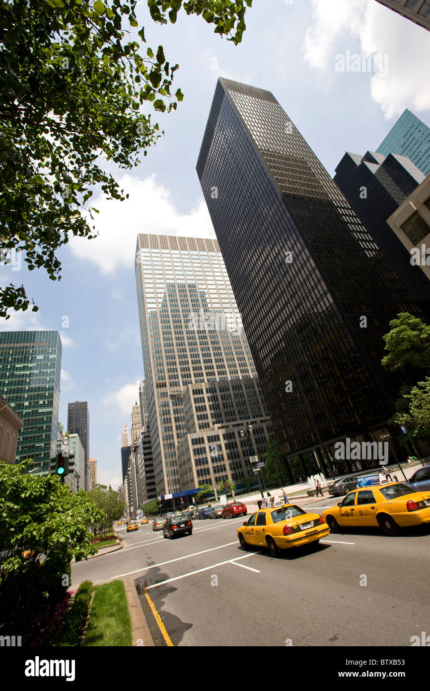 Seagram Building an der Park Avenue in Midtown Manhattan Stockfoto