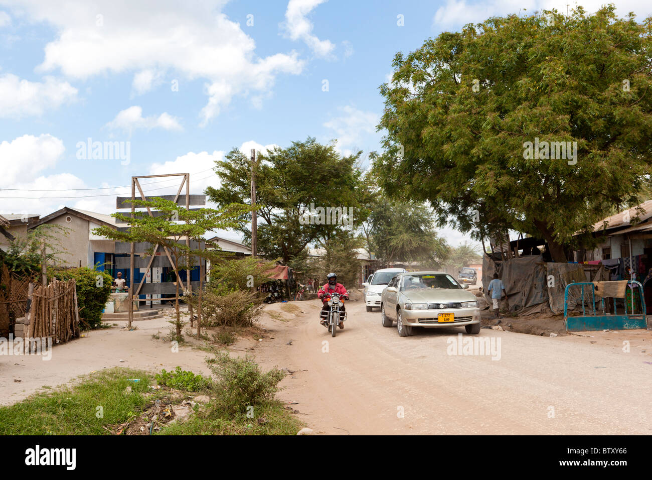 Straßenszene. Daressalam / Tansania Stockfoto
