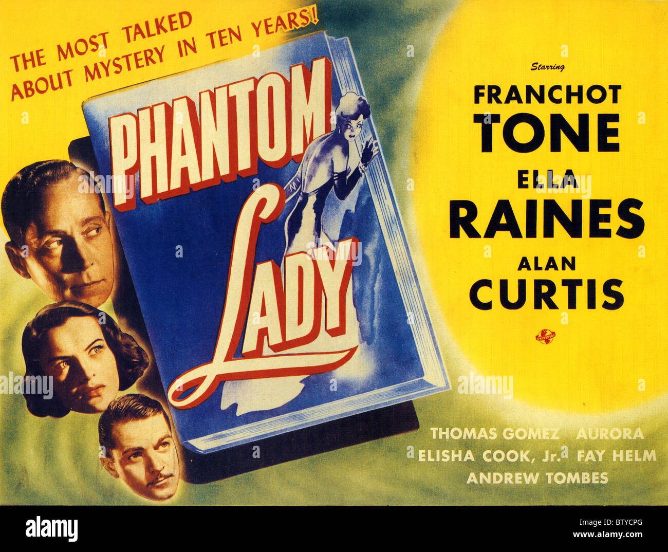 PHANTOM LADY Plakat für 1944 Universal Film mit Franchot Tone Stockfoto