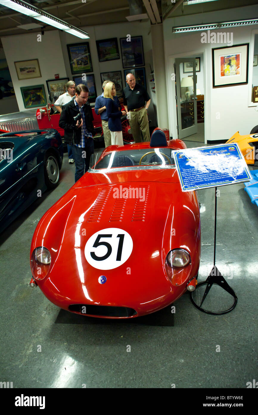 1959 Osca Le Mann Auto 750cc Motor 4 Zylinder obenliegender Nockenwelle 2 Weber Vergaser Stockfoto