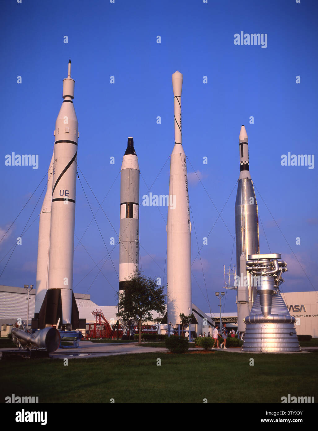 Spaceport USA, J.F.Kennedy Raumfahrtzentrum, Merritt Insel, Florida, Vereinigte Staaten von Amerika Stockfoto