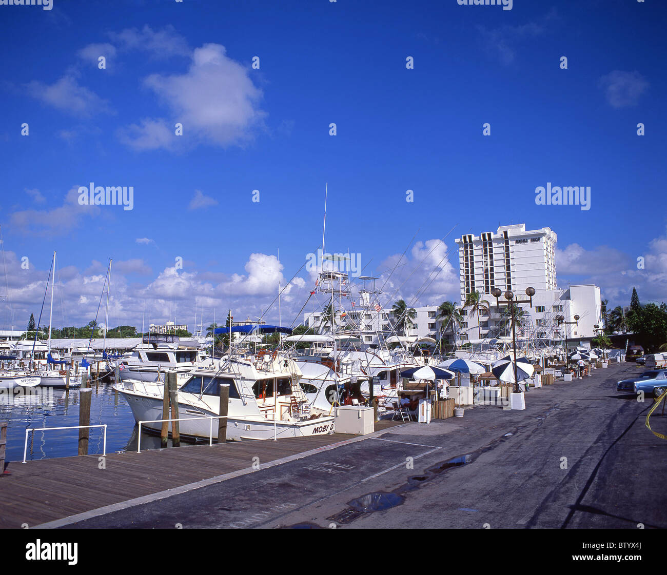 Blick auf den Hafen, Fort Lauderdale, Florida, Vereinigte Staaten von Amerika Stockfoto