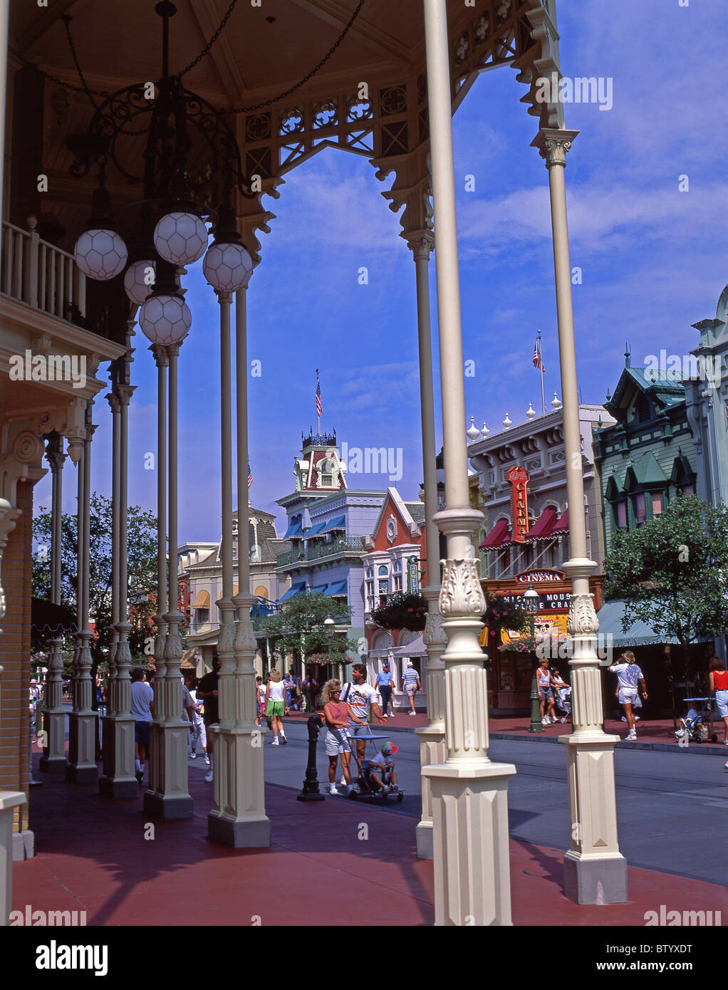 Main Street USA, Walt Disney World, Orlando, Florida, Vereinigte Staaten von Amerika Stockfoto