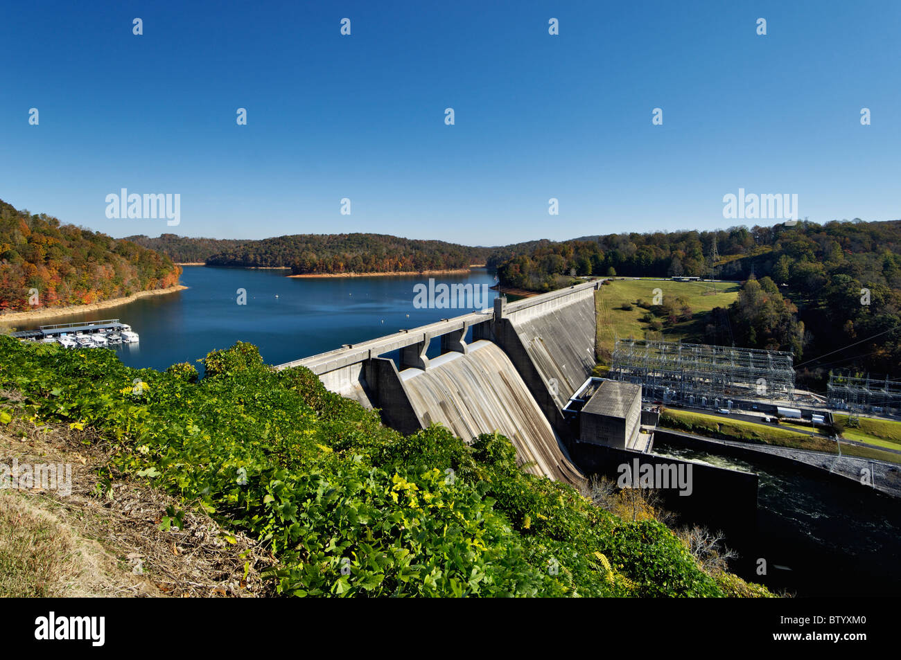 Norris Damm auf der Clinch River in Anderson und Campbell County in Tennessee Stockfoto