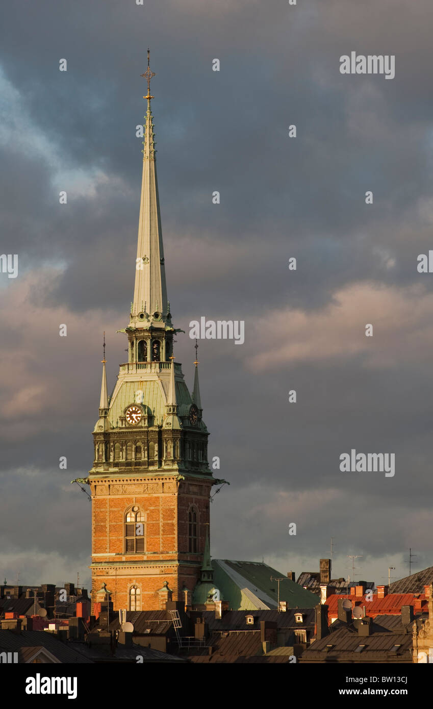 Die Kirche Sommerkonzerte Kyrkan in Old Town, Stockholm, Schweden, Europa Stockfoto