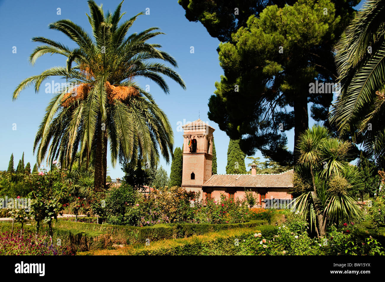 Alhambra Granada Spanien Andalusien goldenen Palast Parador de granda Stockfoto