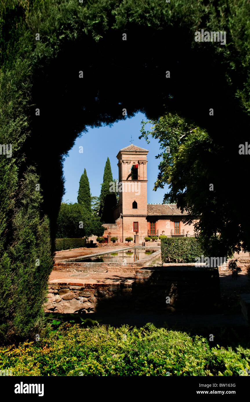 Parador de Granda Alhambra Granada Spanien Andalusien golden palace Stockfoto