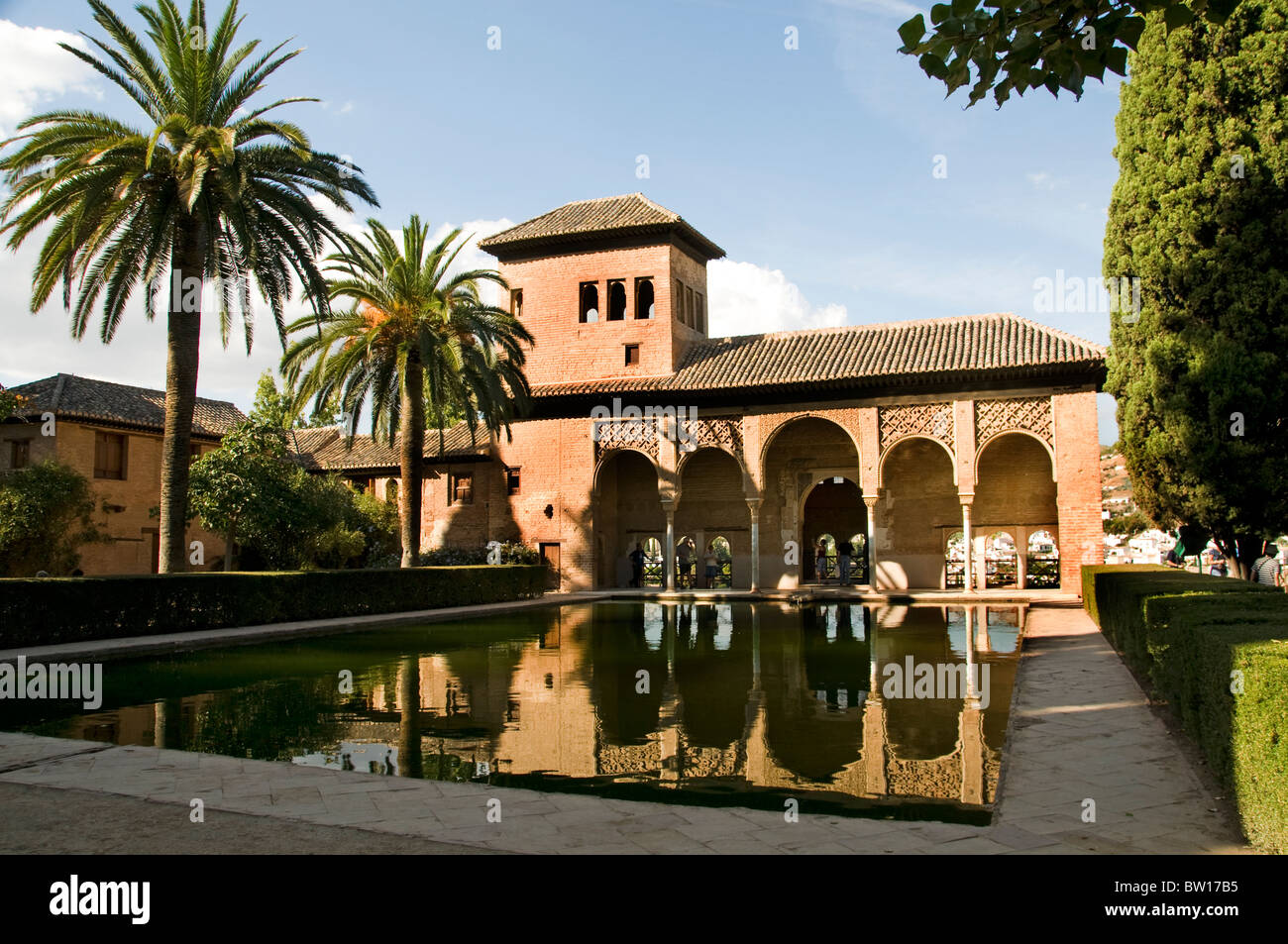 Alhambra Granada Spanien Andalusien golden palace Stockfoto