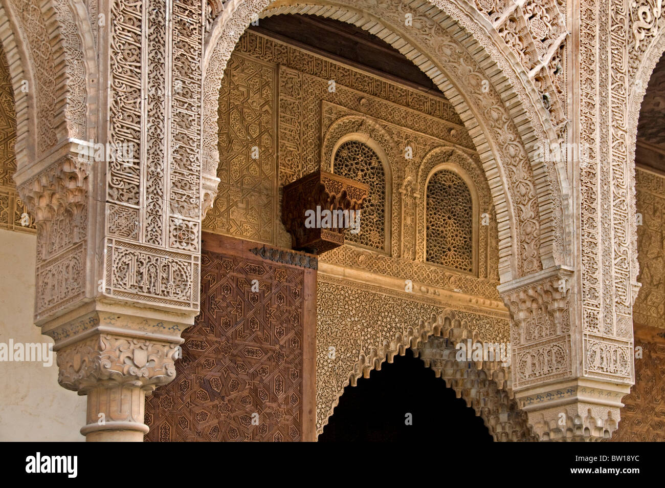 Alhambra Granada Spanien Andalusien golden palace Stockfoto